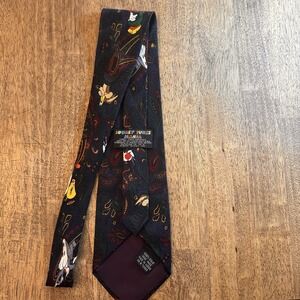 Vintage Looney Tunes Mania TAZ Bugs Wil-E Yosemite‎ Sam Print Neck Tie 1995